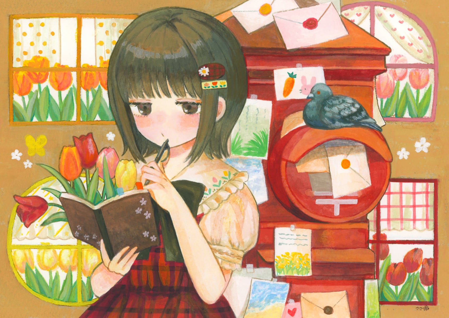 「チューリップのように色めく心」